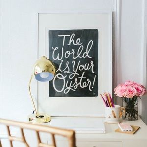 Rifle Paper Co 8x10 Art Print by Anna Rifle Bond - The World Is Your Oyster